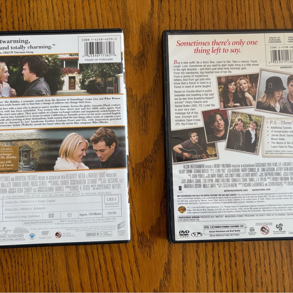 The Holiday & P.S. I Love You DVD Set - Picture 2 of 2